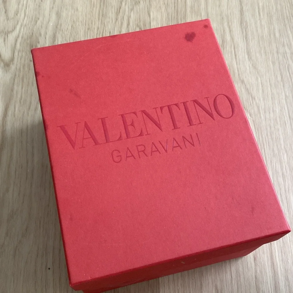 Valentino Garavani Big Stud Leather Belt Womens 85/34 Black Thick Made In Italy